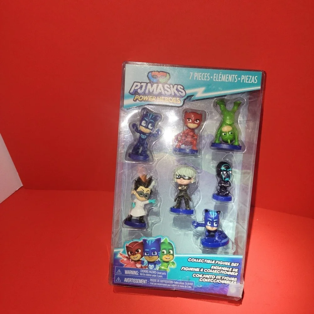 PJ Masks Power Heroes 7 Piece Collectible Figure Set Just Play 24844 Catboy